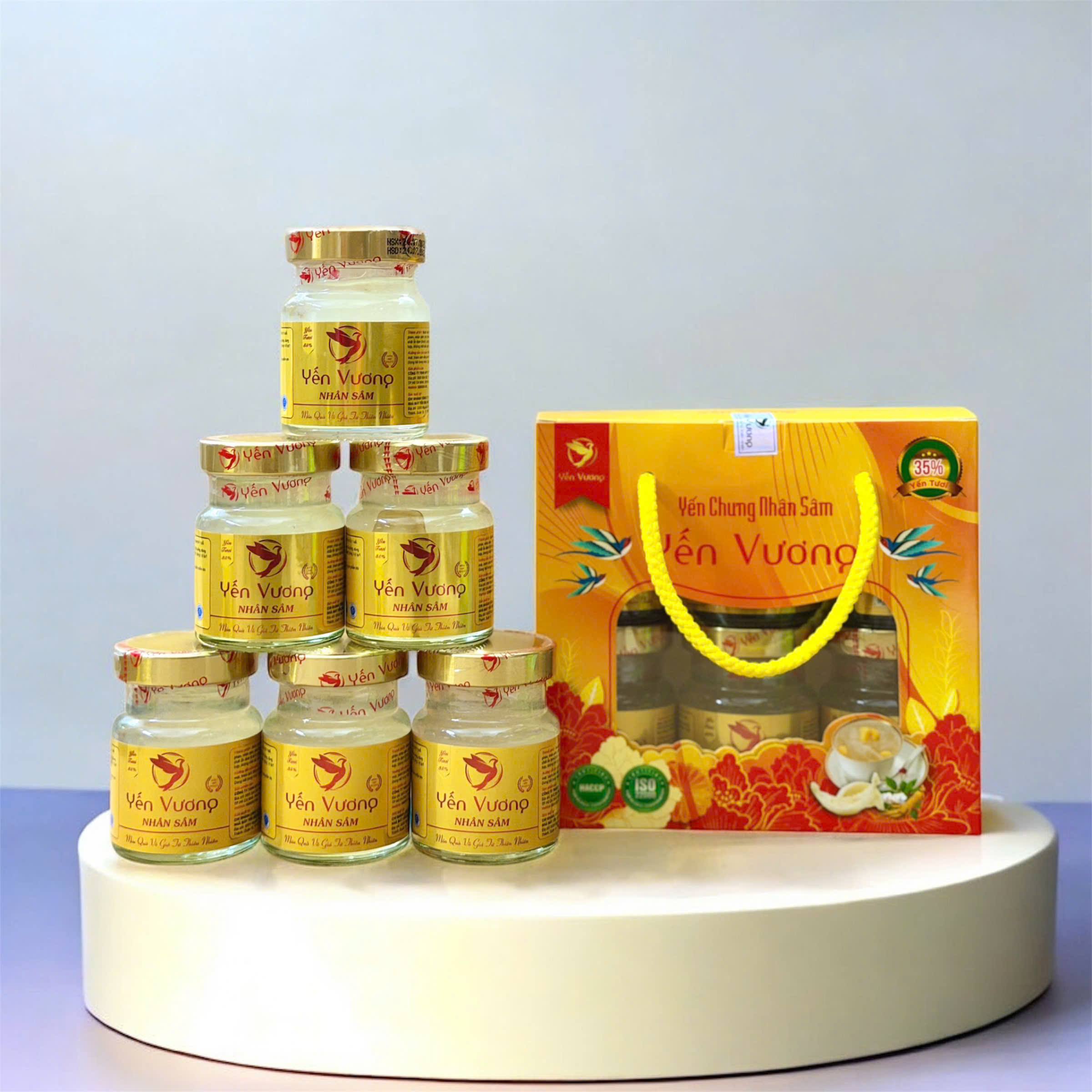 Lốc 6 hũ yến Vương 70ml Nhân Sâm